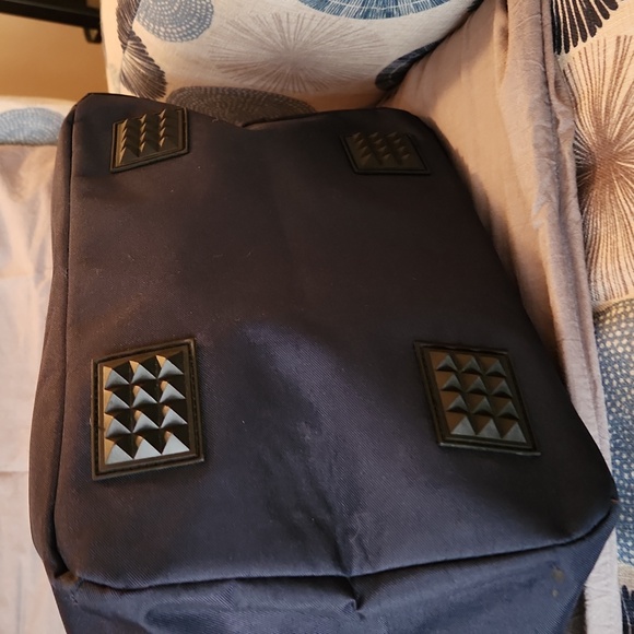 Ariat navy blue tote bag with red, white, and blue straps - Picture 6 of 12